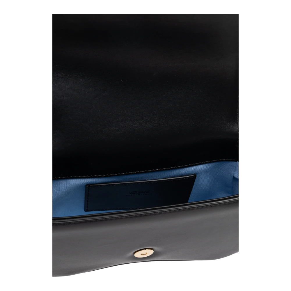 Versace Leren schoudertas Black Heren