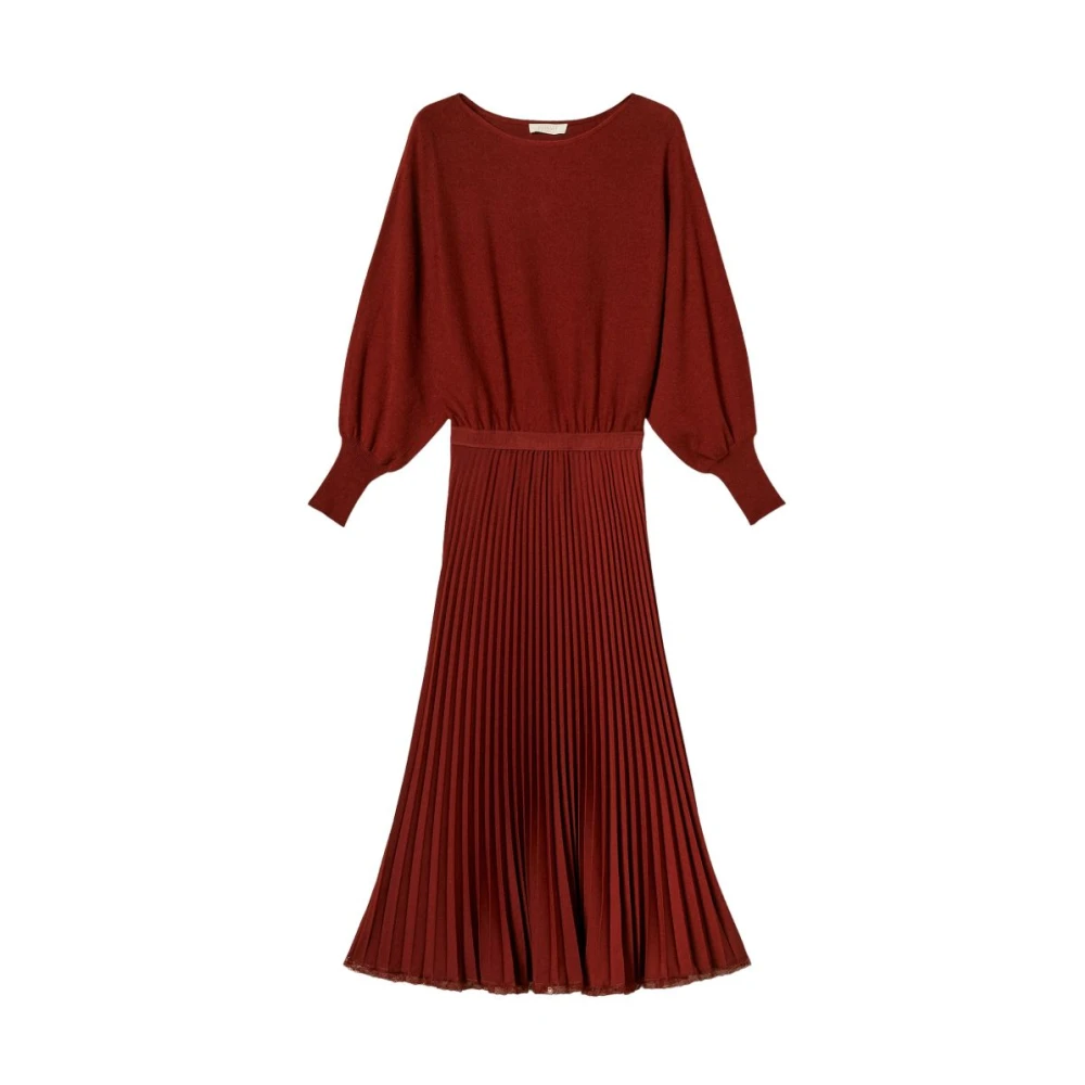 Twinset , Knitted Dresses, Female, Red, Xs, Knitted Dresses