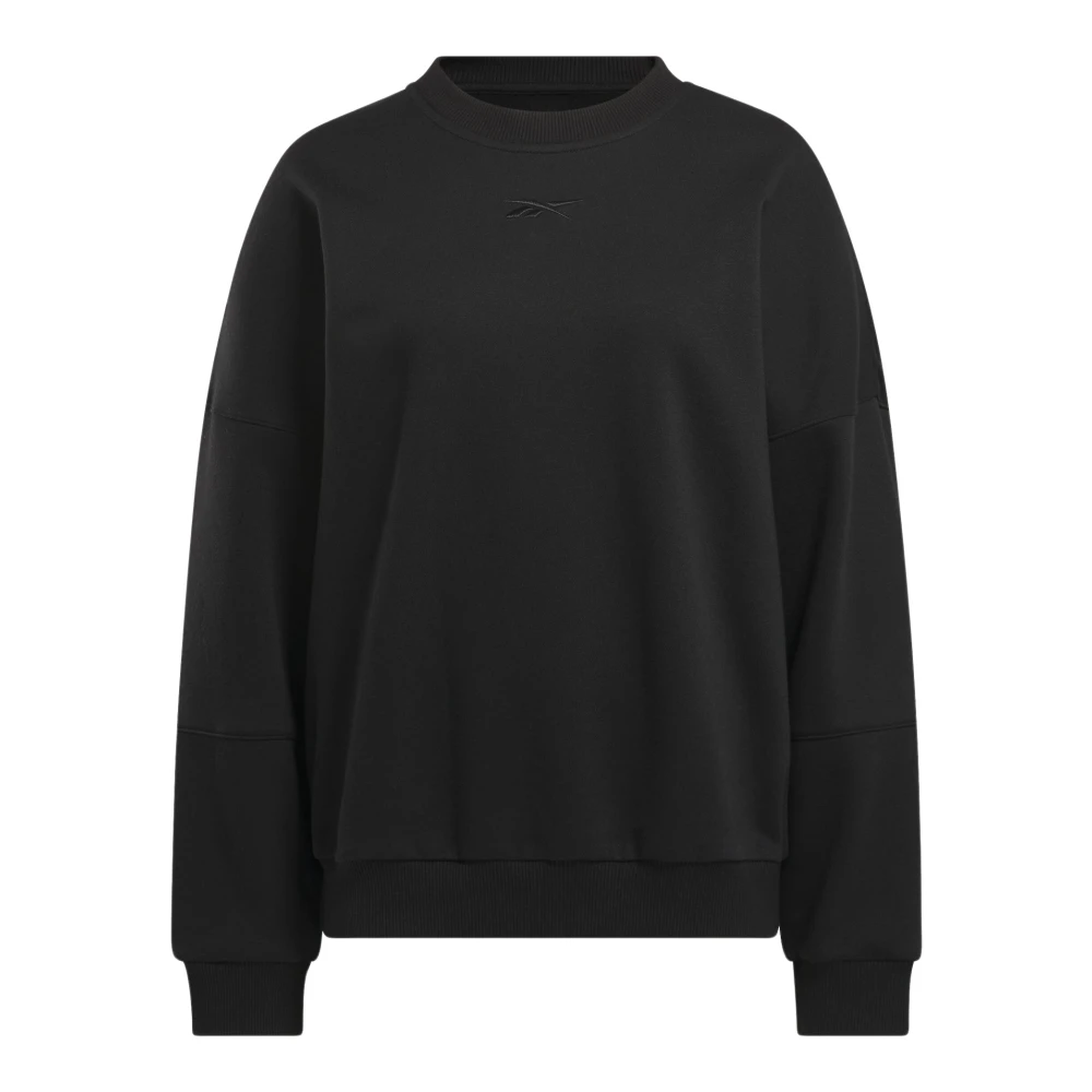 Reebok Oversized Crew Neck Sweater Black Dames
