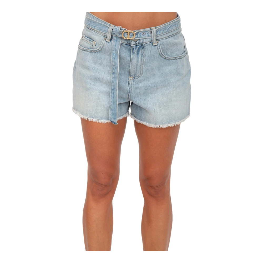 Twinset Women's Blue Denim Shorts For - Denim Shorts - W26 - Shorts