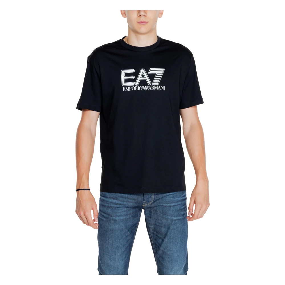 Emporio Armani EA7 Heren T-shirt Polo Herfst Winter Collectie Black Heren