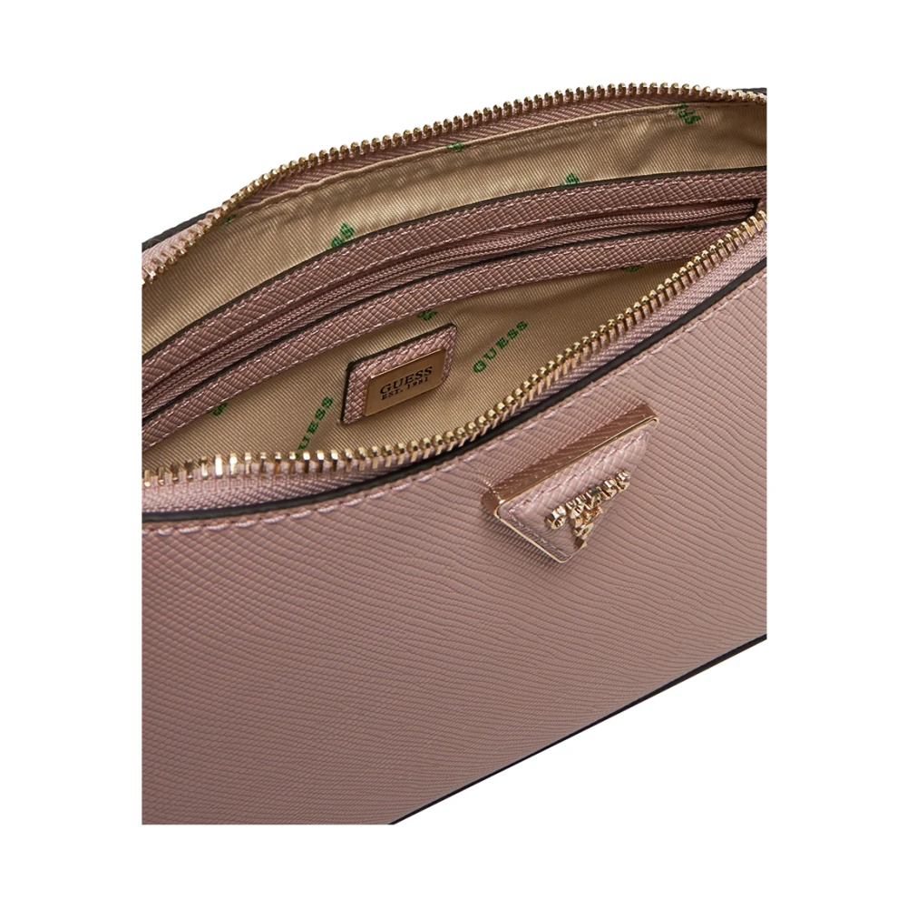Guess Elegante roze handtas met gouden details Pink Dames