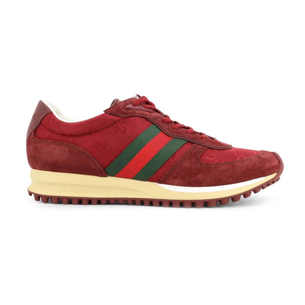 Gucci Rode Rosso Ancora Veterschoenen Heren Schoenen Rood