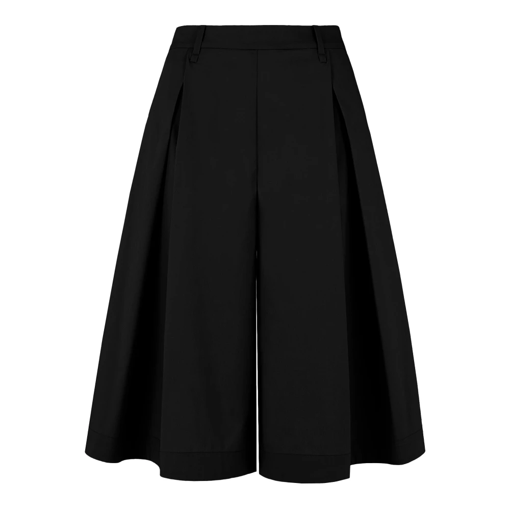 Bomboogie Donna Nero - Pantaloni Ampi In Raso Di Cotone - Trousers - L