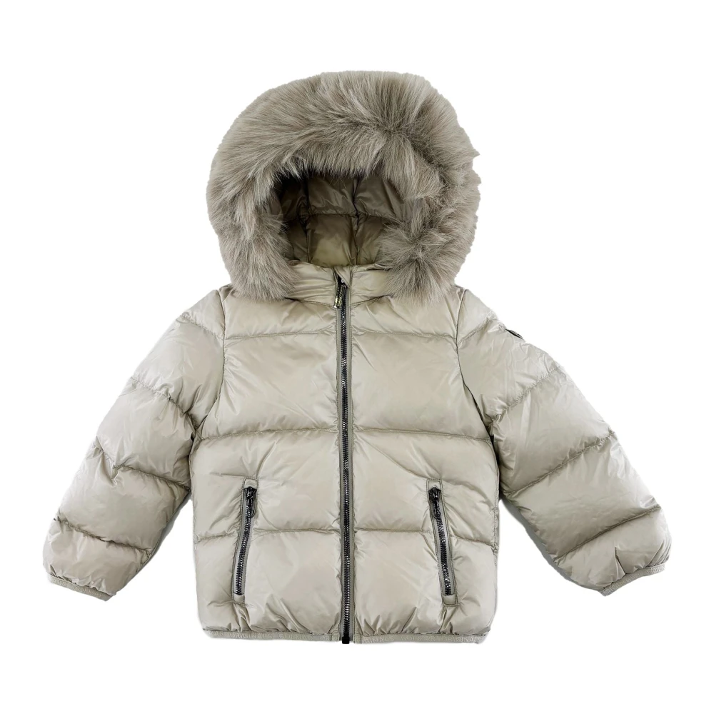 Colmar Unisex Gray Hooded Down Jacket