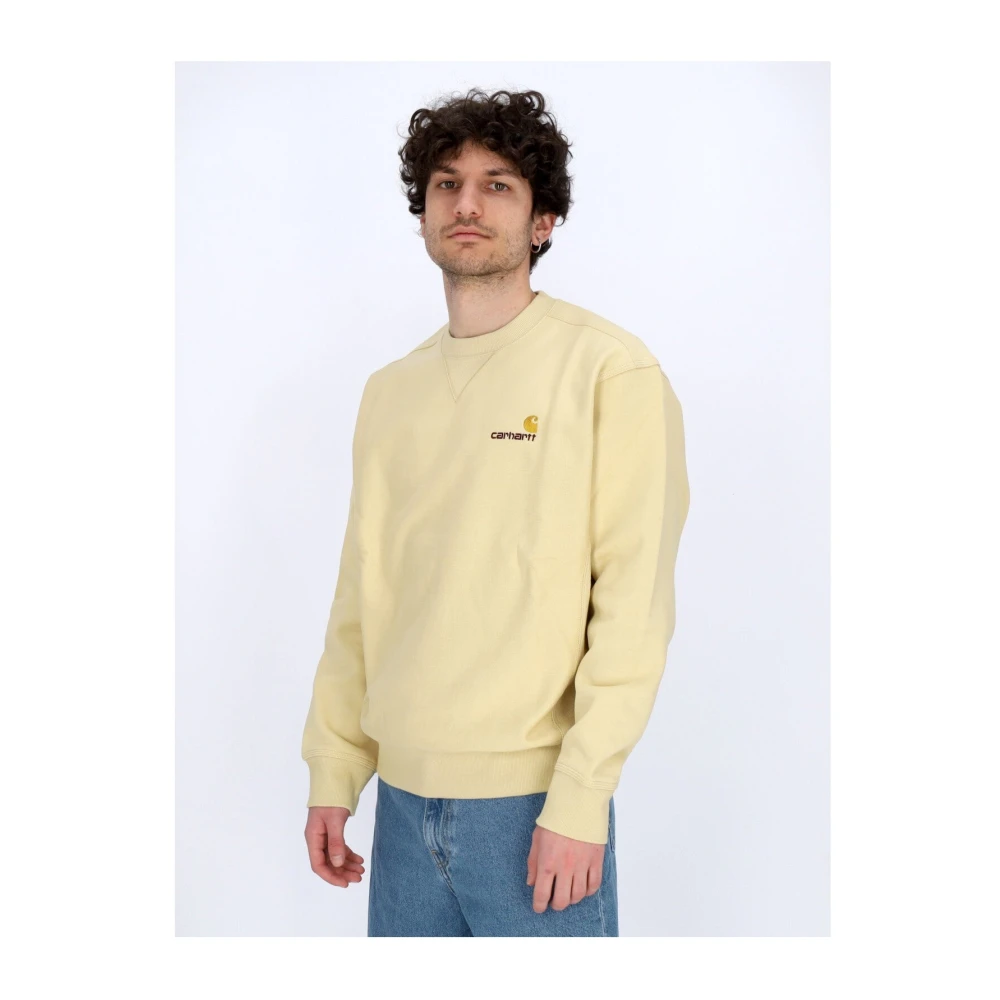 Carhartt WIP Amerikaans Script Sweatshirt Beige Heren