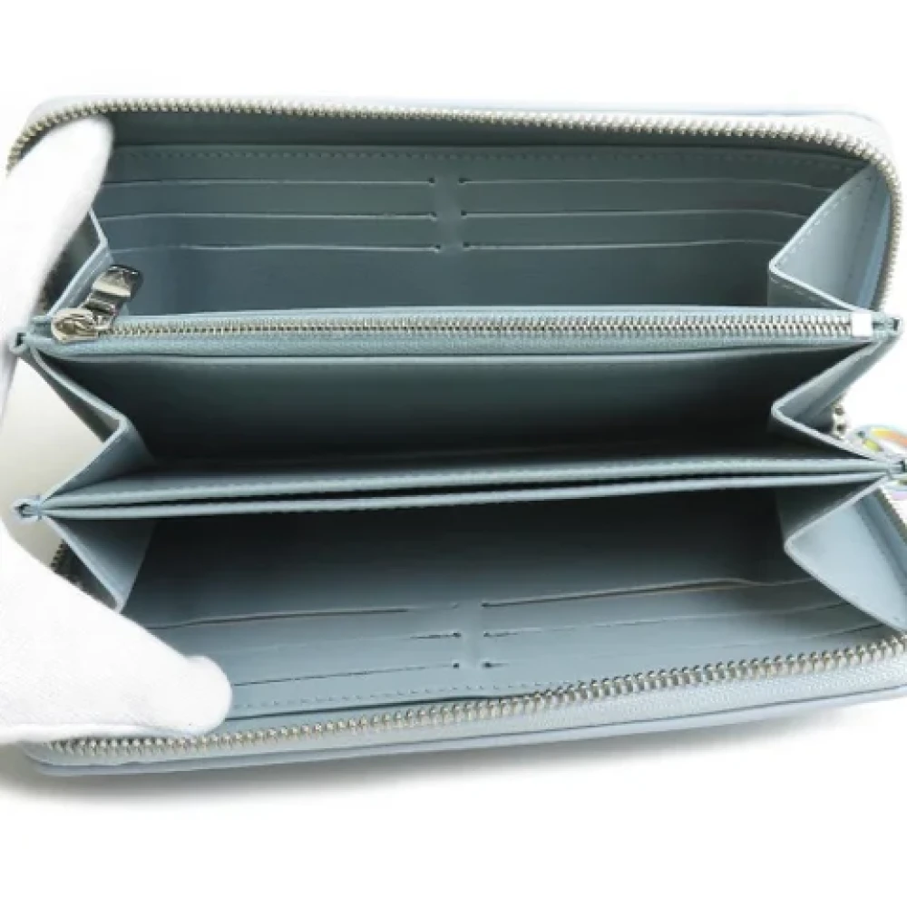 Louis Vuitton Vintage Pre-owned Leather wallets Blue Dames