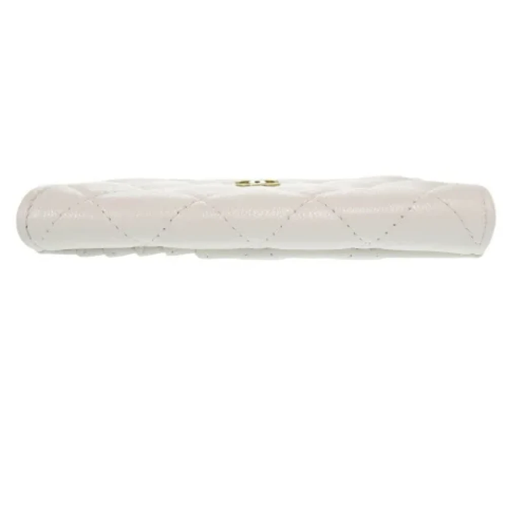 Chanel Vintage Pre-owned Leather wallets White Dames