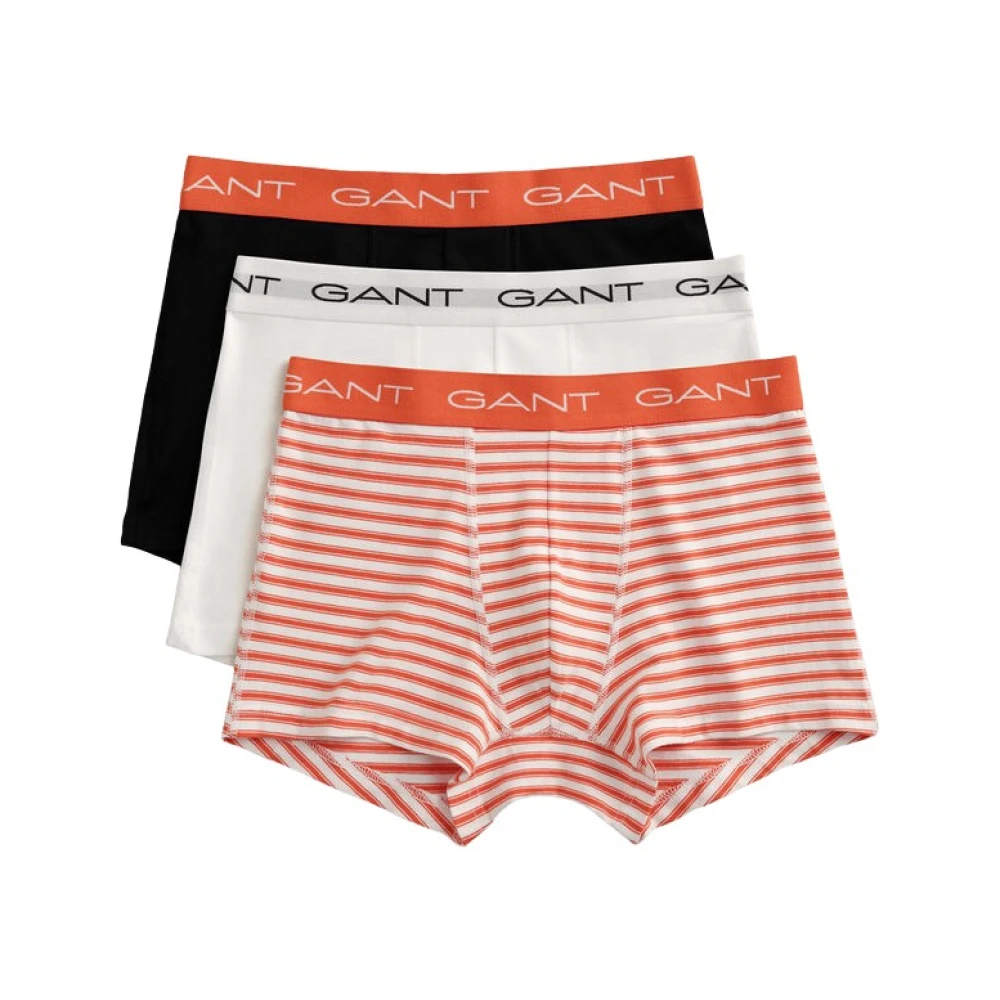 Stripete Trunks Boxer Grapefruit Orange