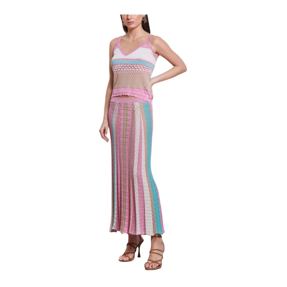 Akep Gestreept T-shirt en Polo Combo Multicolor Dames