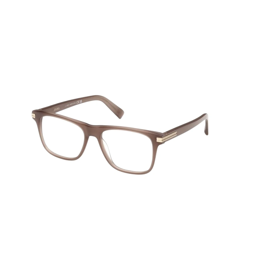 Zegna Men's Brown Optical Frame - Glasses - 54 Mm - Accessories