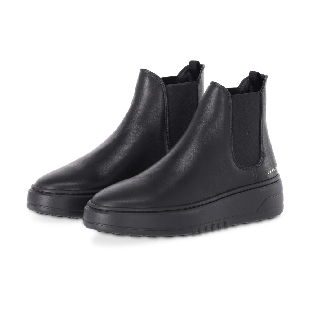 Copenhagen Shoes Platform Chelsea Boots Black, Dam