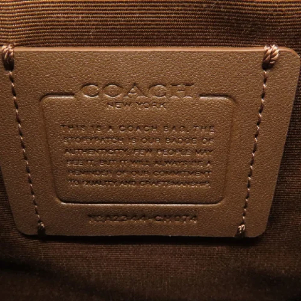 Coach Pre-owned Canvas shoulder-bags Brown Dames