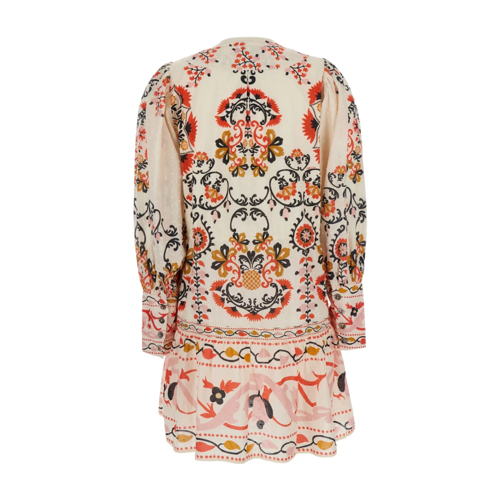 Farm Rio Mandala Bloemen Mini Jurk Multicolor Katoen Multicolor Dames
