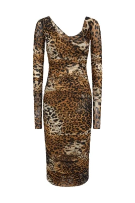 Jaguar Skin Print Klänning