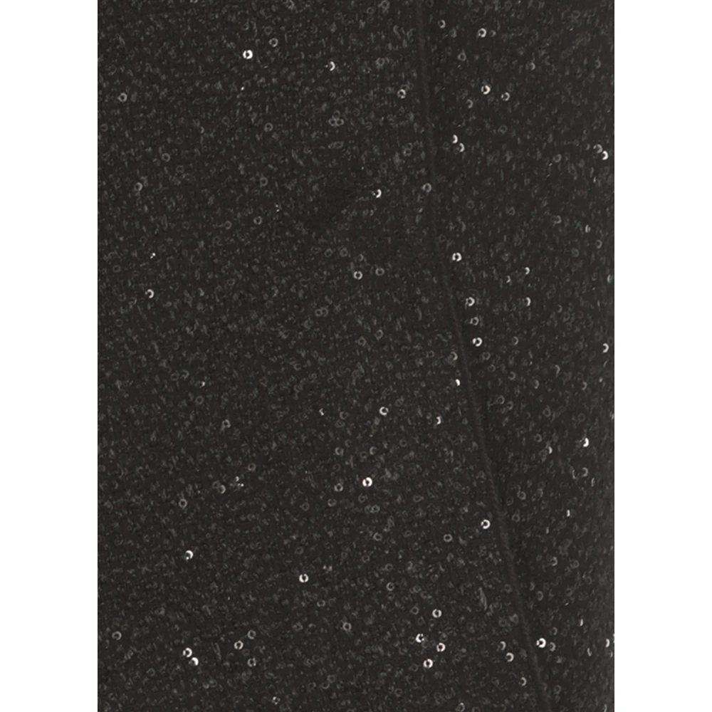 Kangra Zwarte Kasjmier Pailletten Vest Vrouw Black Dames