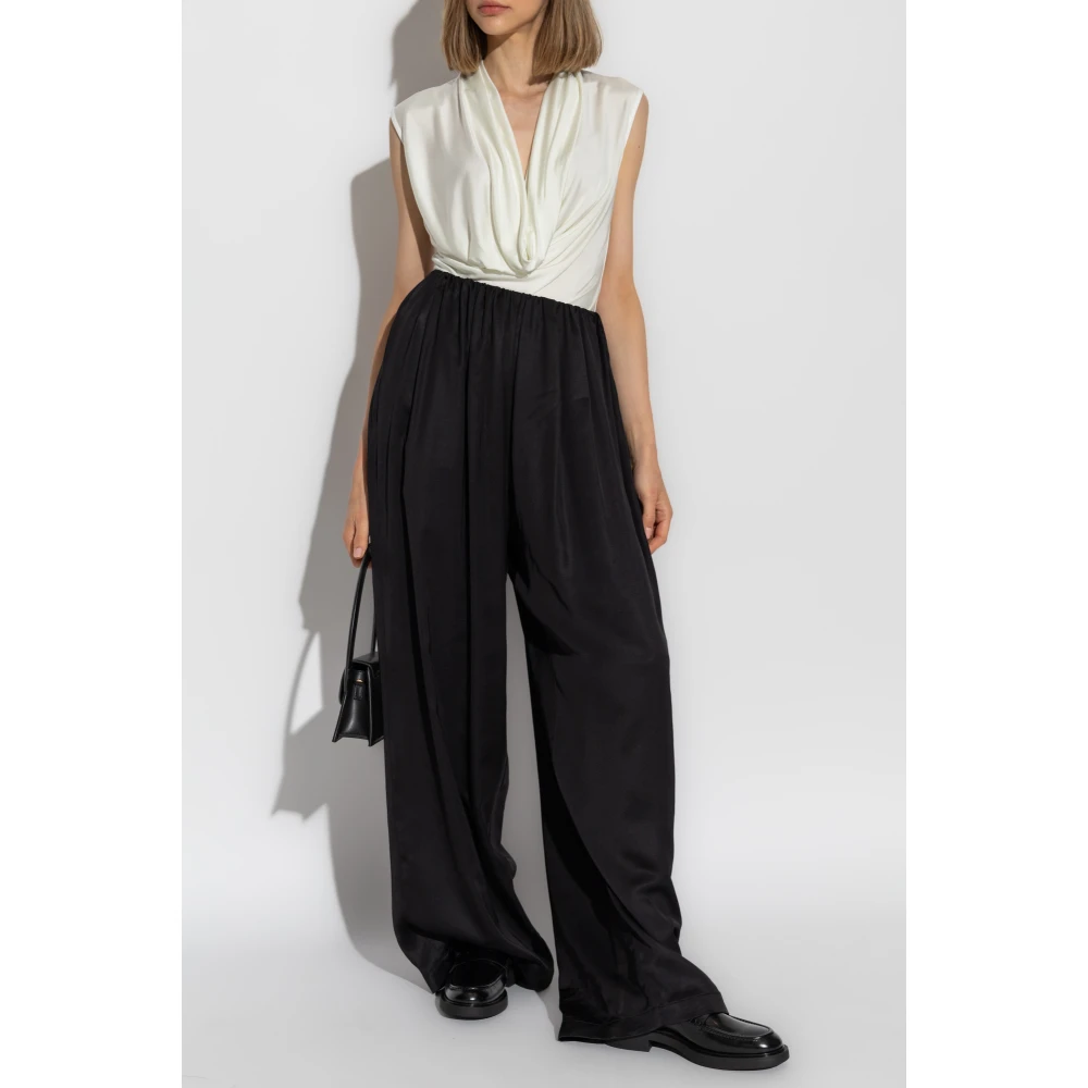 Helmut Lang Top met gedrapeerde halslijn White Dames