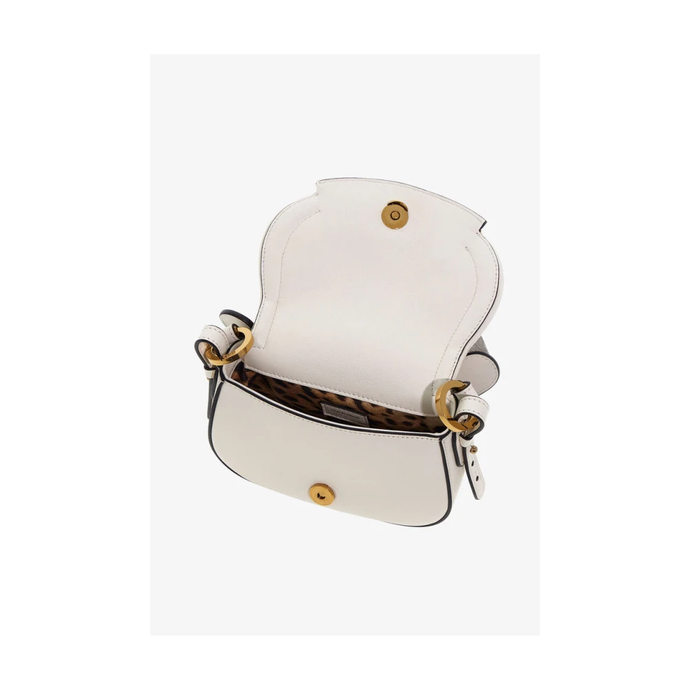 Roberto Cavalli Fang Bang leren schoudertas White Dames