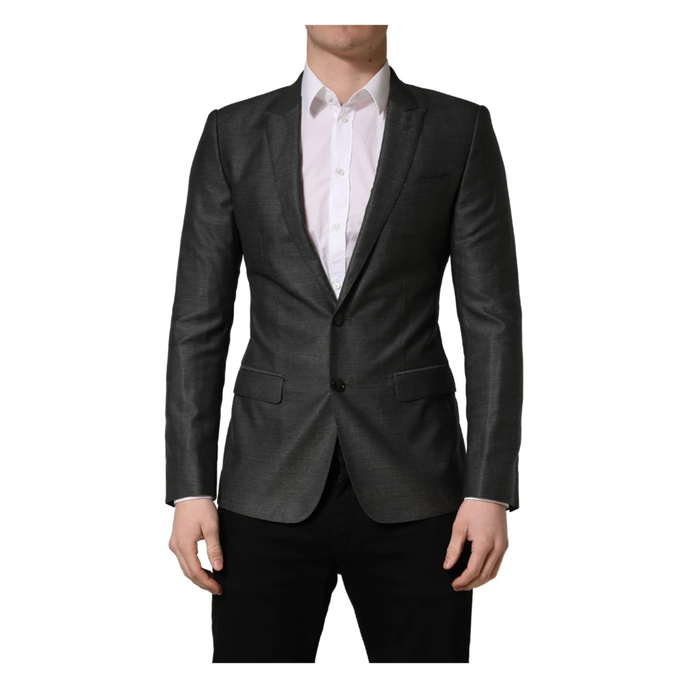 Dolce & Gabbana Men's Gray Blazer Jacket - Blazers - S - Jackets