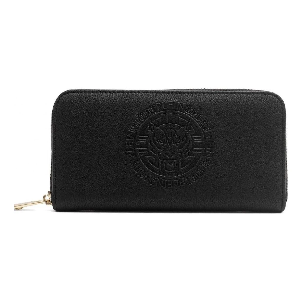 Plein Sport Stijlvolle Portemonnee met Rits en Logo Black Dames