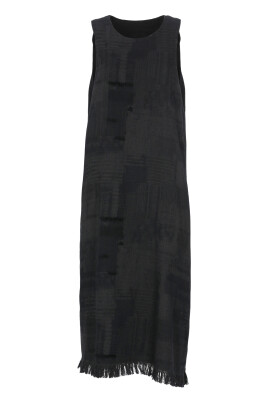dark-grey-cotton-dress-with-fringes