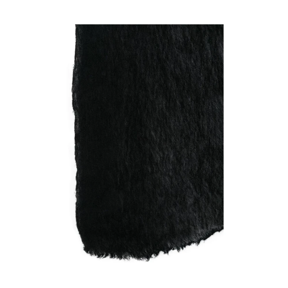 Fedeli Zwarte Cashmere Omslag Sjaal Black Heren