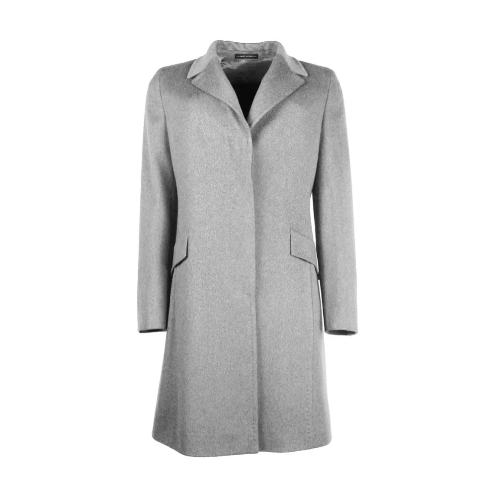 Made in Italia Single-Breasted Coats Gray Dames