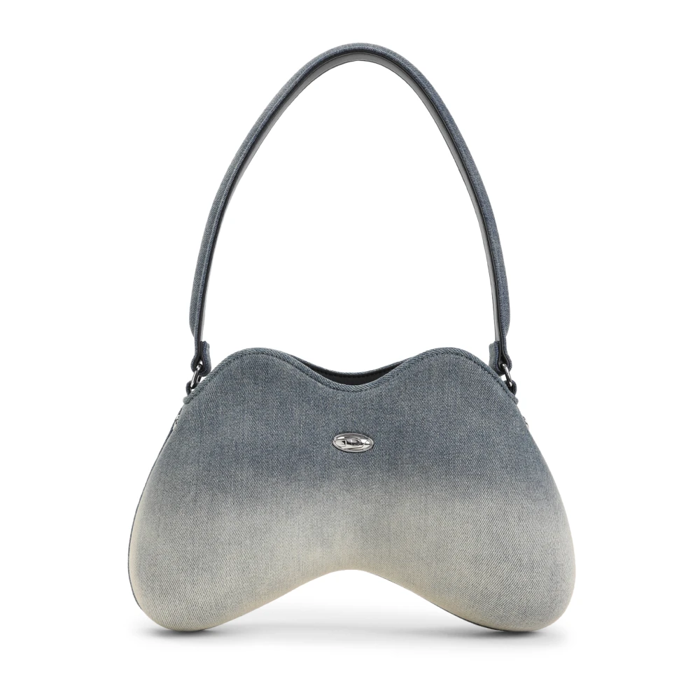 Diesel Women's Blue Handbags, One Size, Double-D Shoulder Bag
