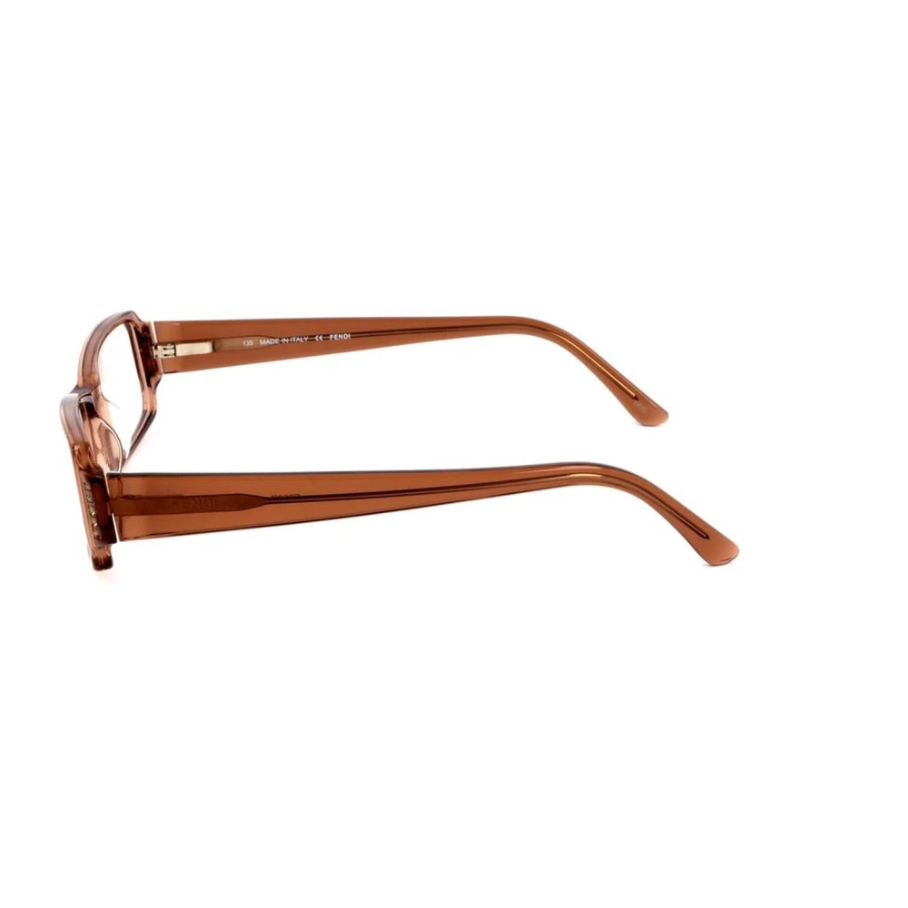 Fendi Bruine plastic frame bril met wijzerplaat Brown Dames