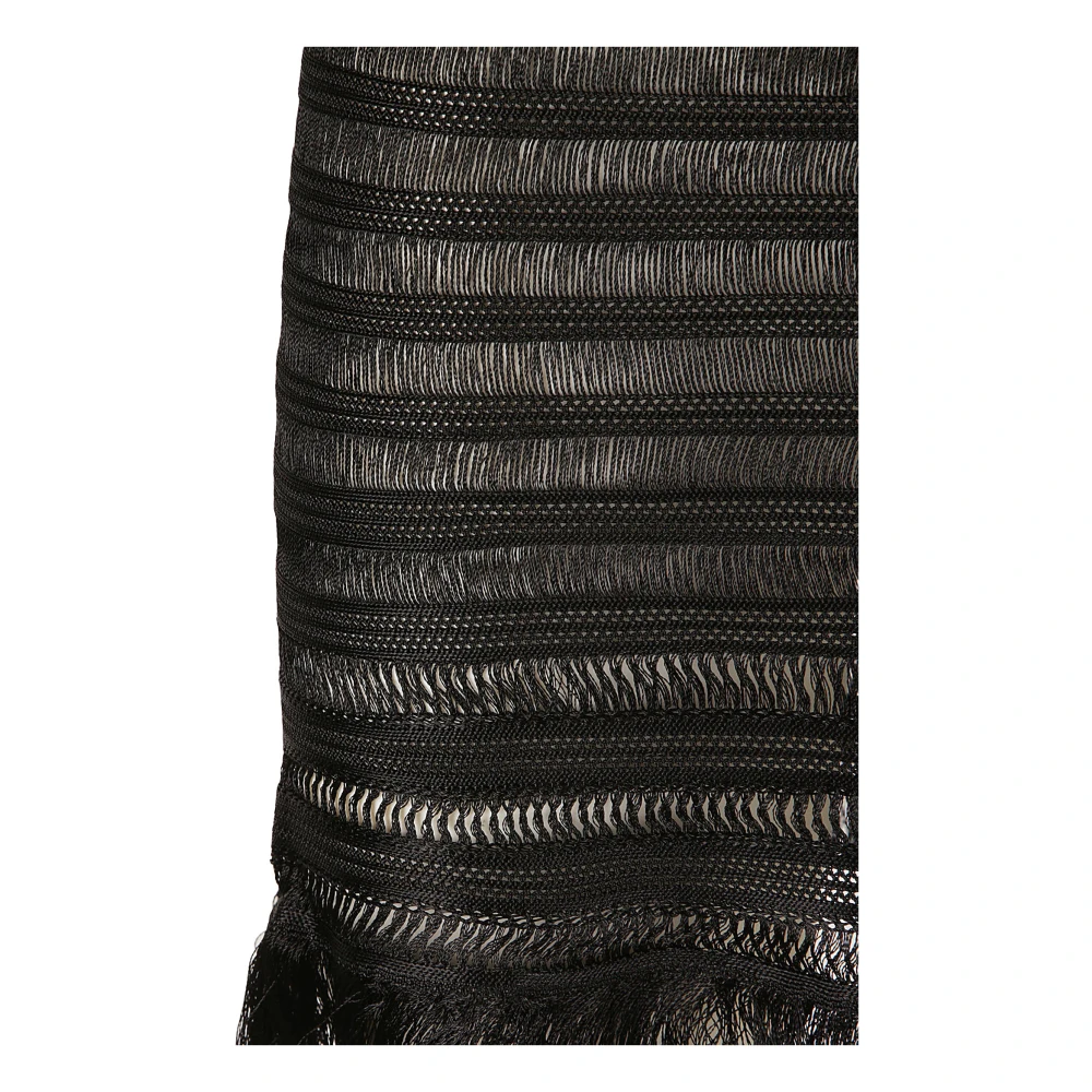 Tom Ford Zwarte Mini Rok Viscose Ladder Black Dames