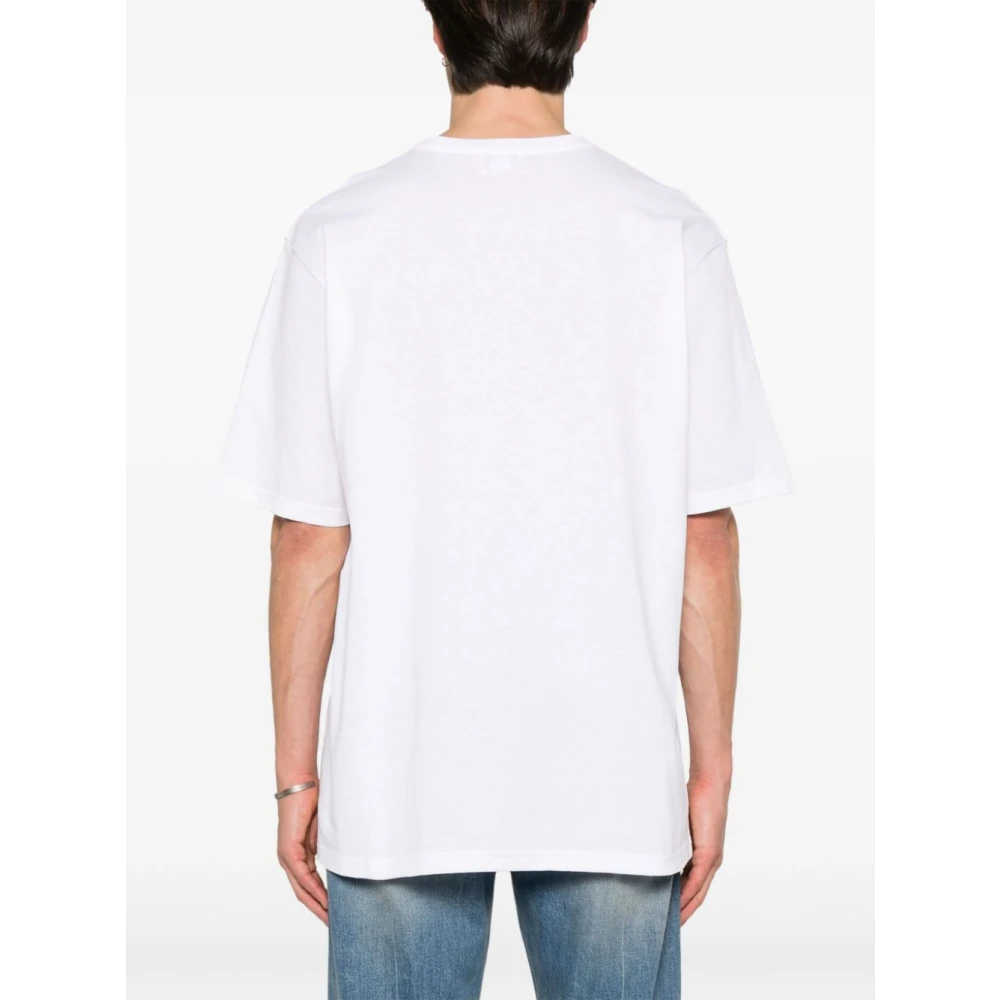 alexander mcqueen Zwarte T-shirts en Polos White Heren