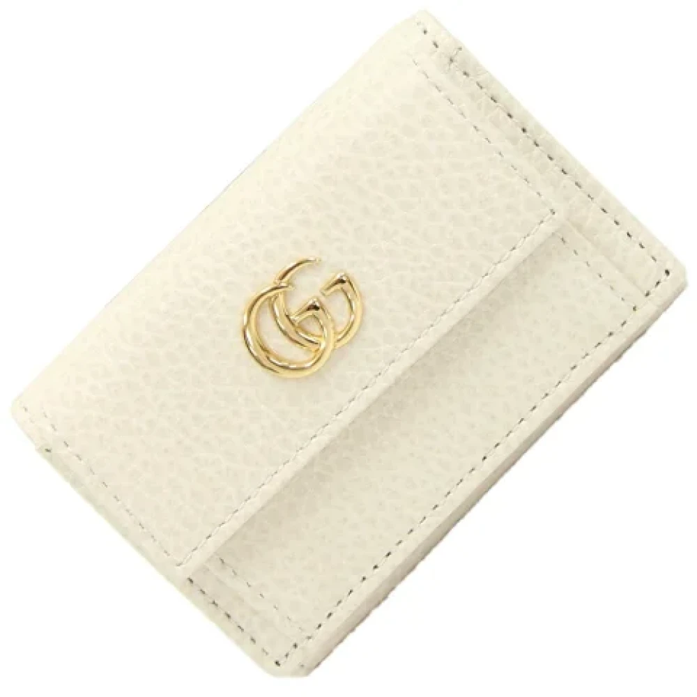 Gucci Vintage Pre-owned Leather wallets White Dames