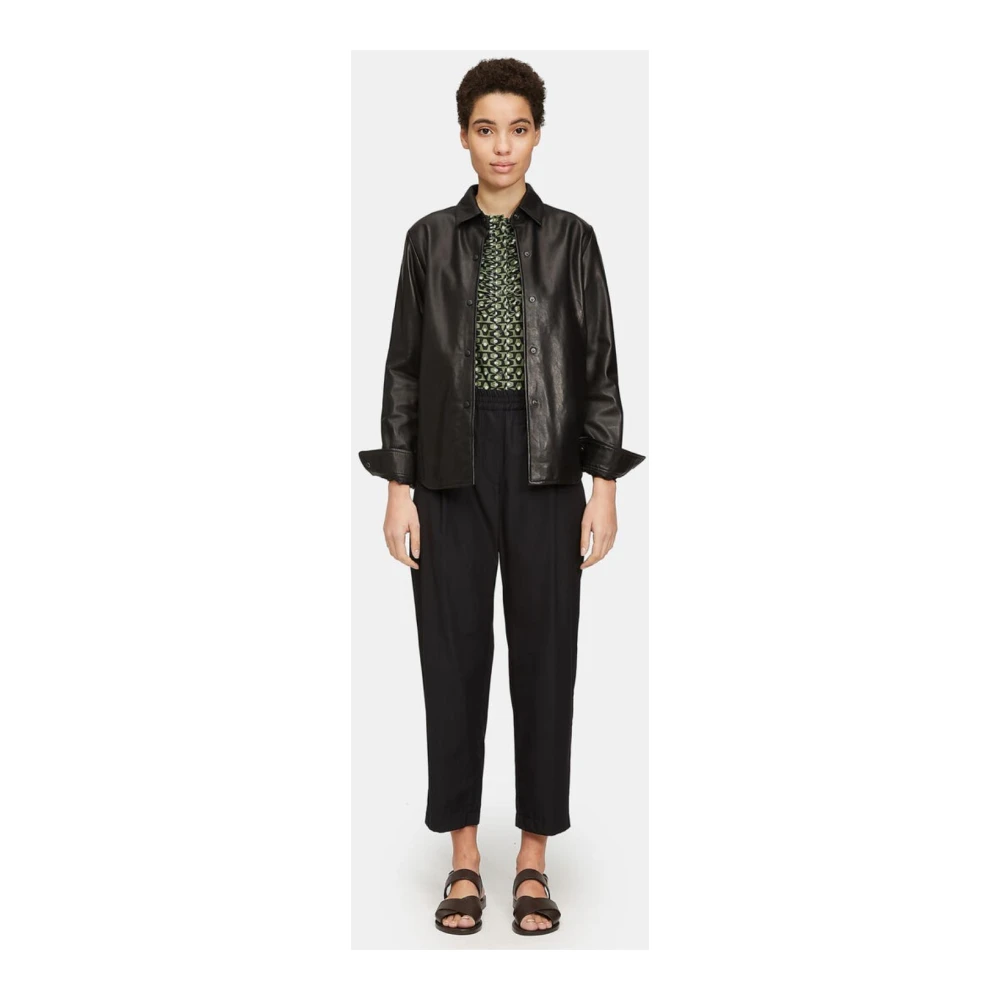Aspesi Cropped broek Black Dames