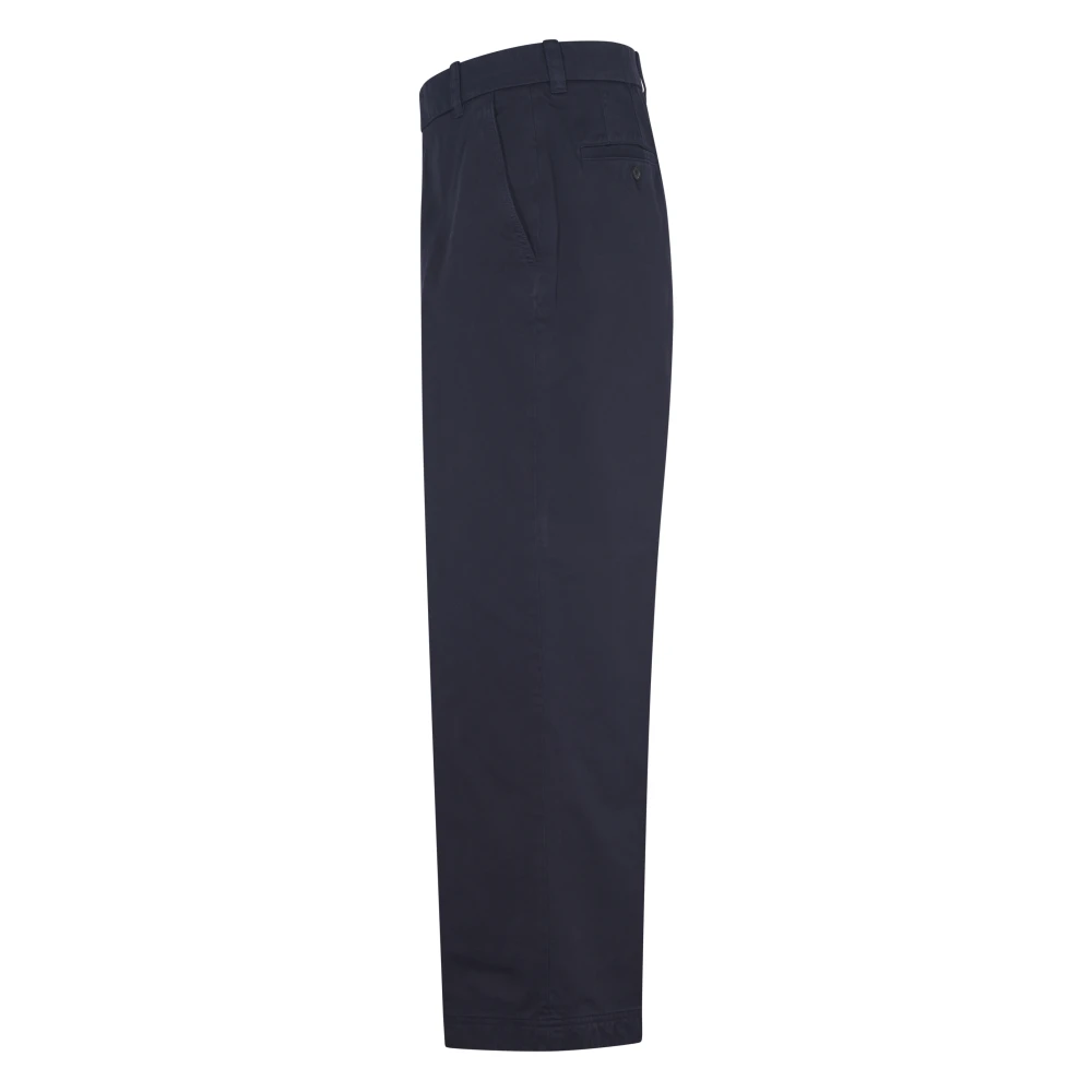 Thom Browne Blauwe Utility Chino Broek Katoen Twill Blue Heren