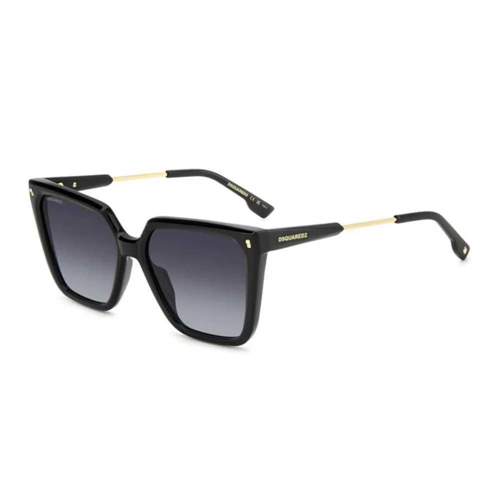 Dsquared2 Women's Black Sunglasses, 57 Mm, Modern Square Sunglasses With Bold Profile