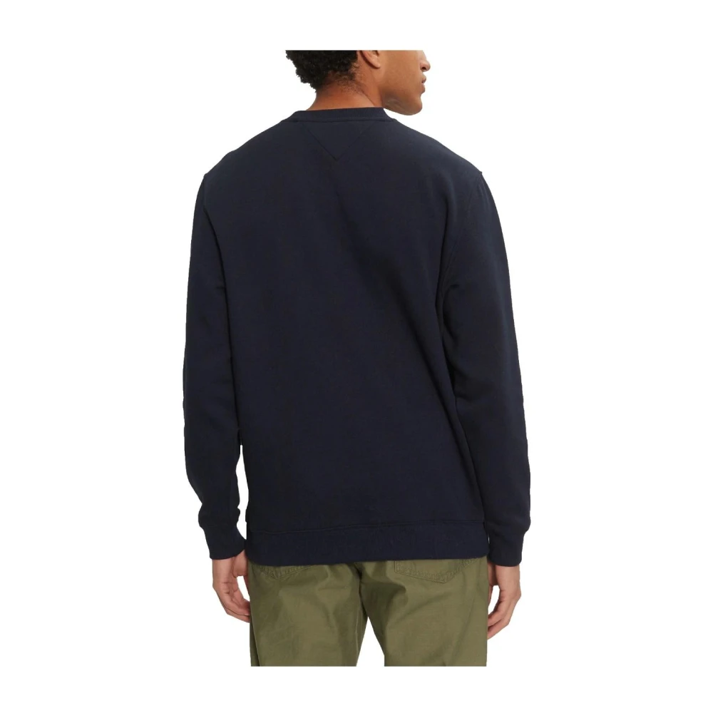 Tommy Hilfiger Flag Logo Sweatshirt Casual Comfortabel Stijlvol Blue Heren