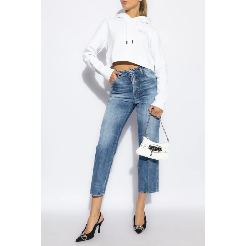 Dsquared2 Sweatshirt met logo White Dames