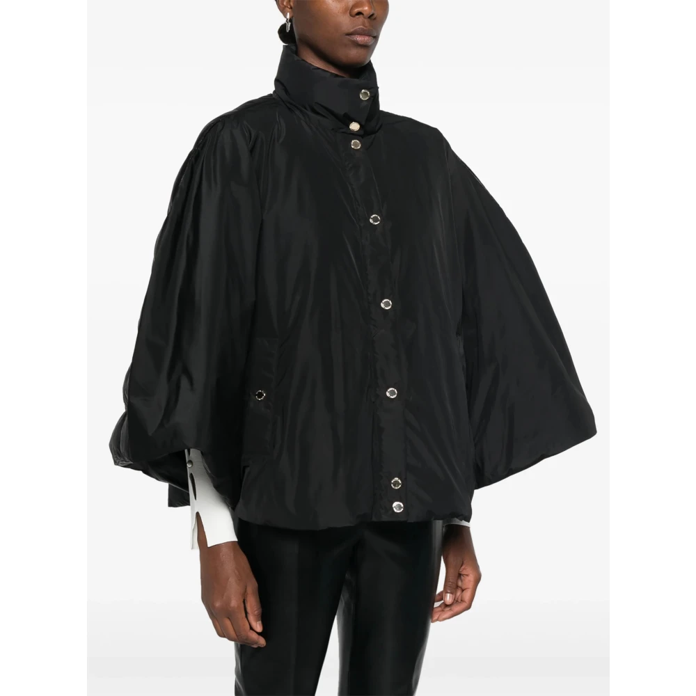 PATRIZIA PEPE Gewatteerde Stofmix Jas Black Dames