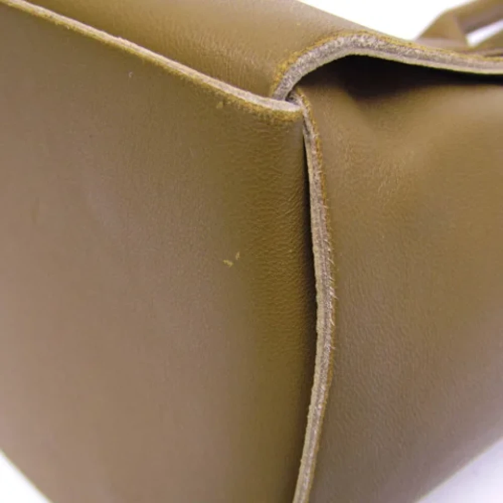 Bottega Veneta Vintage Pre-owned Leather handbags Beige Dames