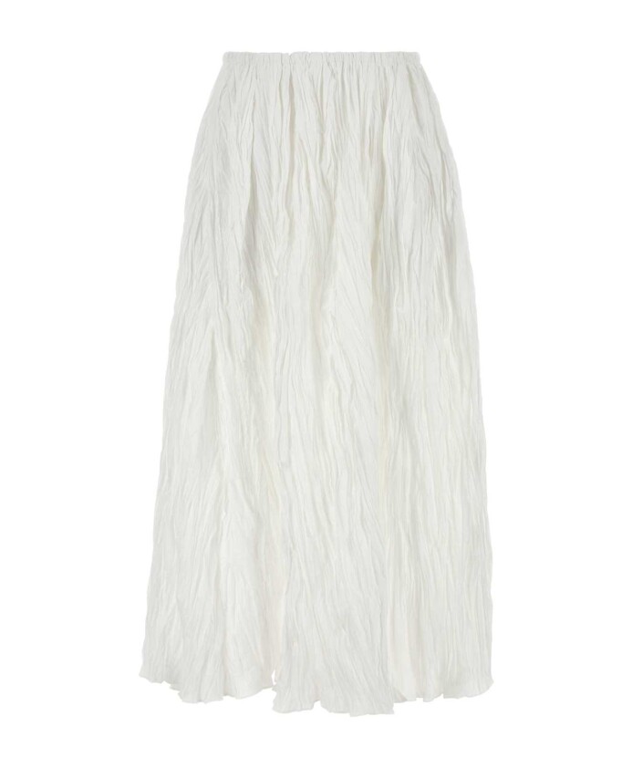 jupe-blanche-en-melange-de-polyester