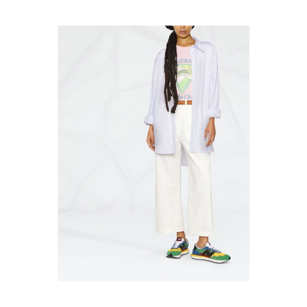 Ralph Lauren Cropped flared broek White Dames