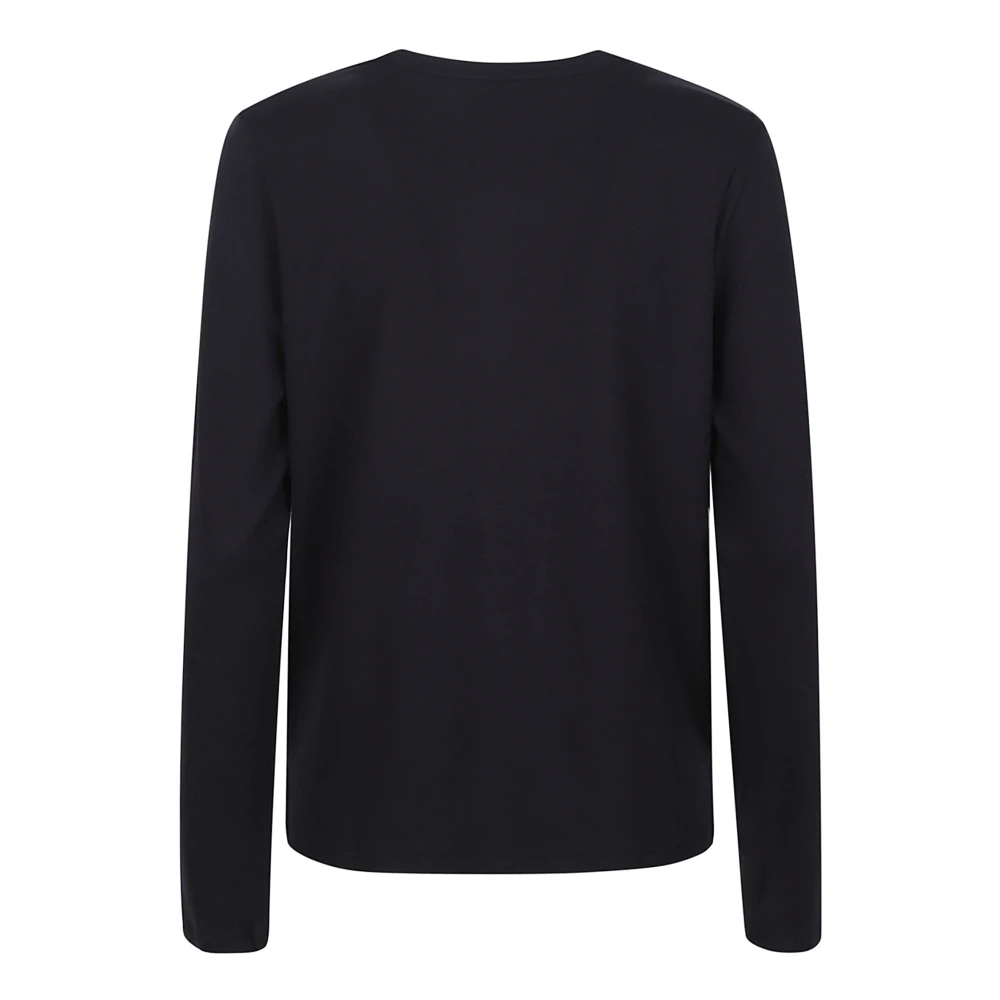 majestic filatures Blauwe Viscose T-shirts en Polos Blue Dames