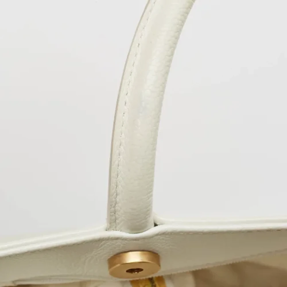 Chanel Vintage Pre-owned Fabric totes White Dames