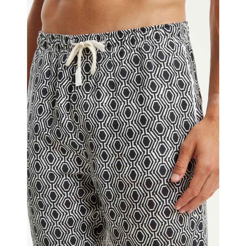 Peninsula Klassieke en Verfijnde Linnen Broek Multicolor Heren