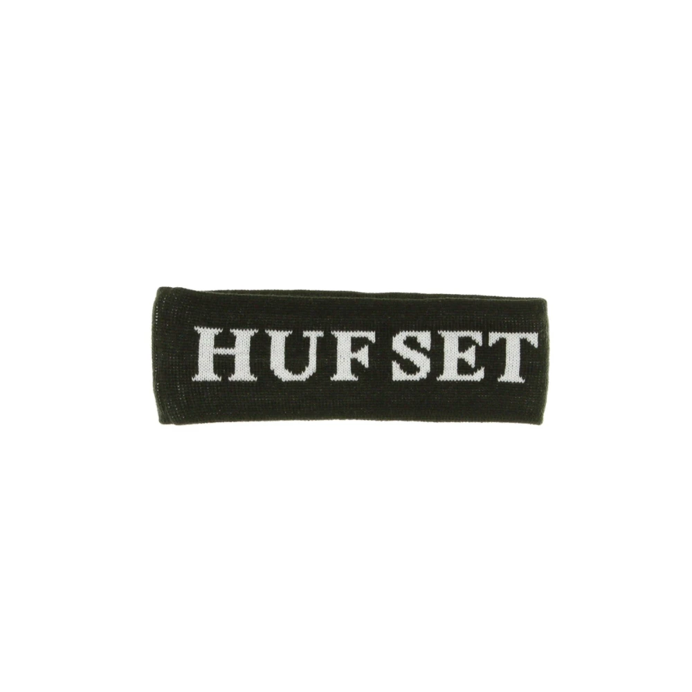 HUF Zwarte hoofdband Streetwear collectie Black Heren