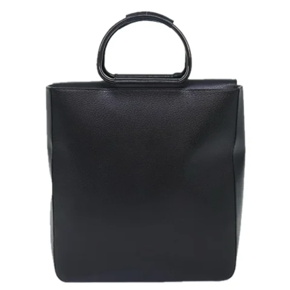 Gucci Vintage Pre-owned Leather handbags Black Dames