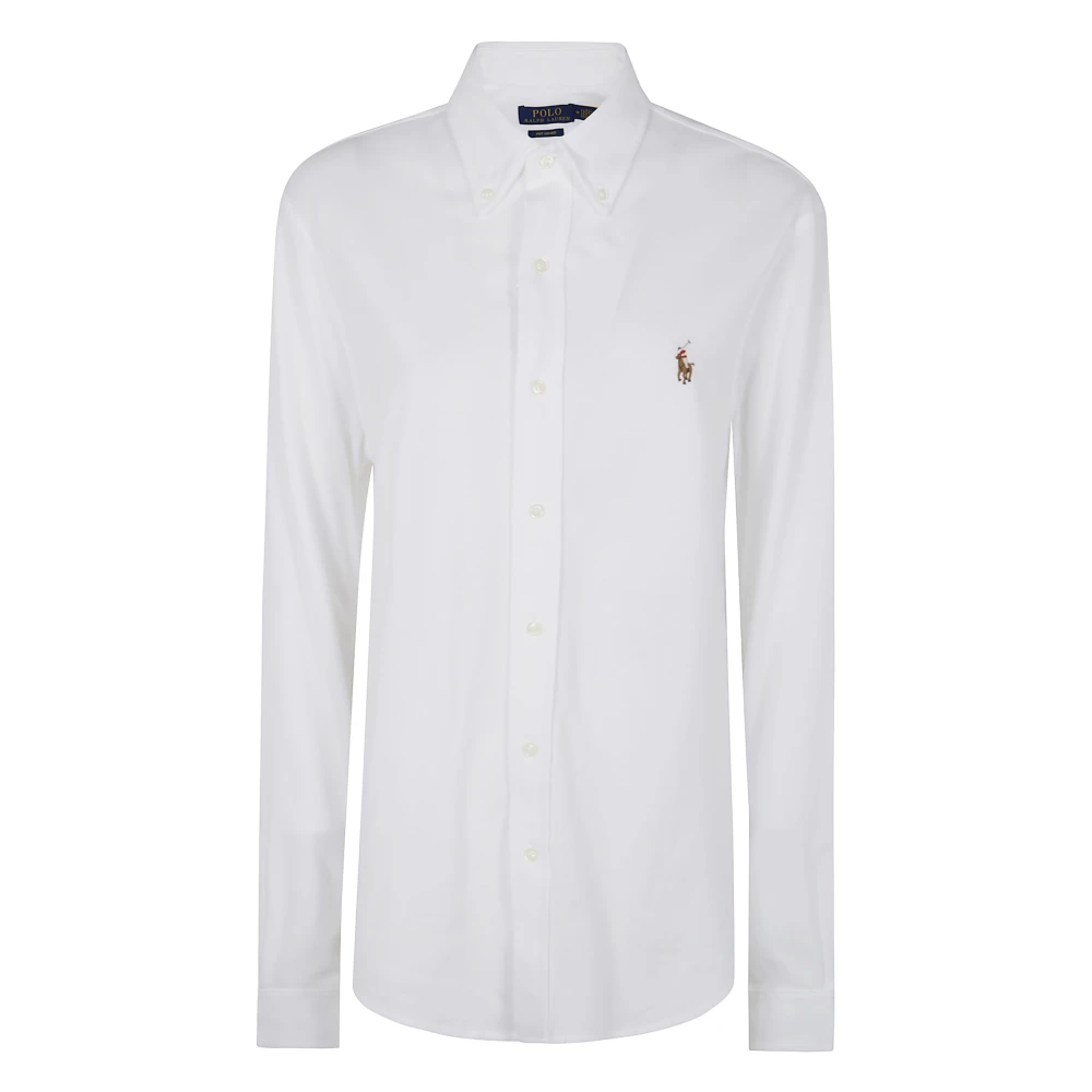 Polo Ralph Lauren Lange mouw sportshirt White Heren