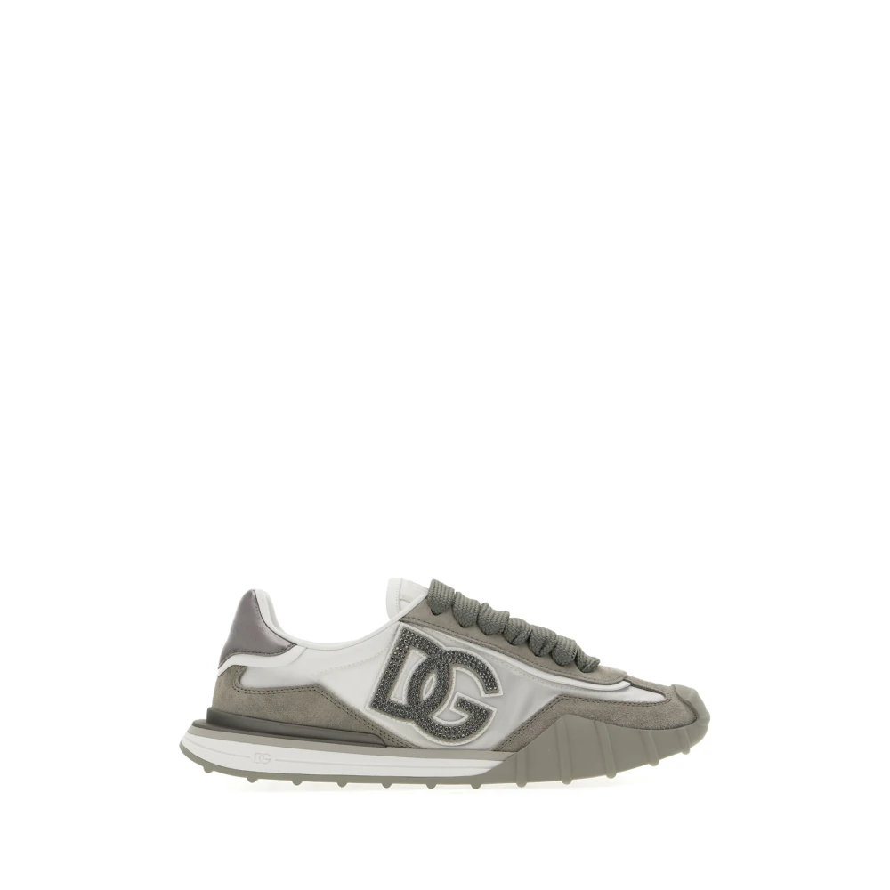 Dolce & Gabbana Athletic Fabric Sneakers Dames Schoenen Grijs