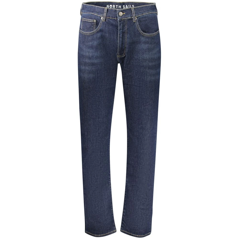 North Sails , Straight Fit Jeans, Male, Blue, W33, Blu Cotton Jeans