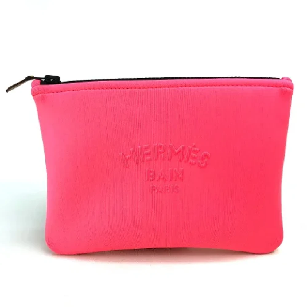 Hermès Vintage Pre-owned Fabric clutches Pink Dames